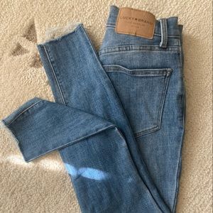 Lucky Brand Bridgette High-waited Skinny jeans, size 0 ankle length